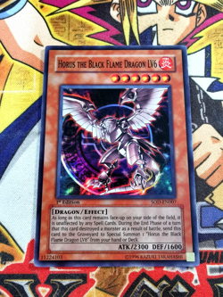 Horus the Black Flame Dragon LV6 sod-en007 1st Edition (NM+) Super Rare Yu-Gi-Oh - Image 1