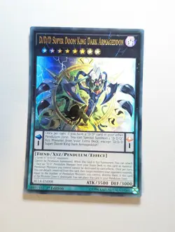 Yugioh D/D/D Super Doom King Dark Armageddon Ultra Rare 1st Ed BLLR-EN008 - Image 1