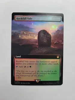 MTG - Rockfall Vale (Foil) (Extended Art) WHO Rare #0510 - Image 1