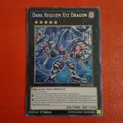 Yugioh Dark Requiem XYZ Dragon INOV-EN049 1st Edition - Image 1