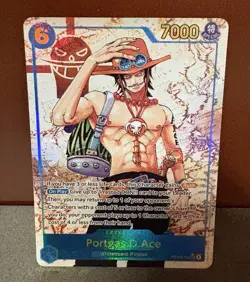 One Piece Carrying On His Will Portgas D Ace OP13-119 Alt Art SEC - Image 1