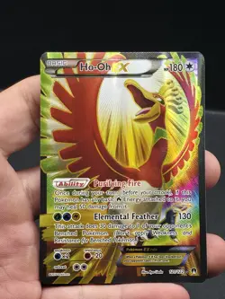 Pokemon TCG Ho-Oh EX Full Art Ultra Holo Rare Card 121/122 XY Breakpoint 2016 - Image 2