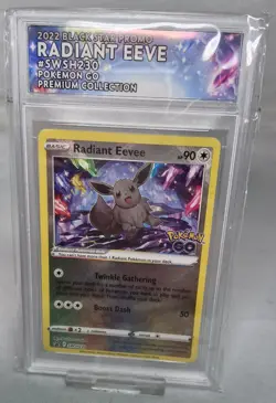 Pokemon TCG Pokemon Go Radiant Eevee SWSH230 Black Star Promo TCG Holo Card - Image 1