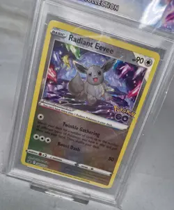 Pokemon TCG Pokemon Go Radiant Eevee SWSH230 Black Star Promo TCG Holo Card - Image 2