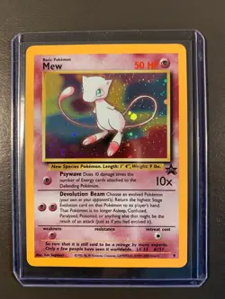 Mew Wizards of the Coast Promos 9 Holo Pokemon TCG Card - Vintage - Image 1