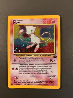 Mew Wizards of the Coast Promos 9 Holo Pokemon TCG Card - Vintage - Image 2