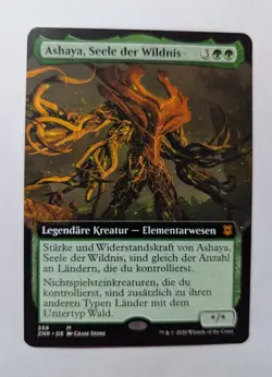 1x ASHAYA SOUL OF THE WILD EXTENDED GERMAN NM - ZNR MTG Magic Mythic x1 - Image 1
