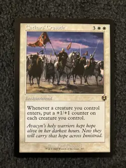 Magic The Gathering MTG - Cathars' Crusades (Retro Frame) - Innistrad Remastered - Image 1