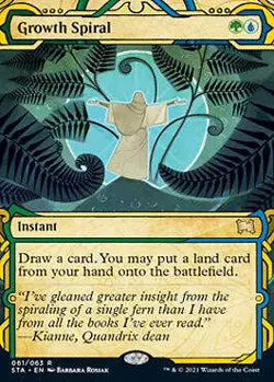Growth Spiral (Etched Foil) [Strixhaven Mystical Archive] Magic MTG - Image 1