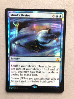 Mtg Carte Magic FTV From the Vault Lore Mind's Desire FOIL English LP - Image 1