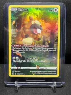 Bidoof GG29/GG70 Galarian Gallery Holo Rare Pokemon 2023 Crown Zenith NM - Image 1