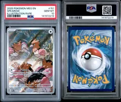 Pokemon TCG Mega Evolution Spearow Illustration Rare 151/132 Gem Mint PSA 10 - Image 3