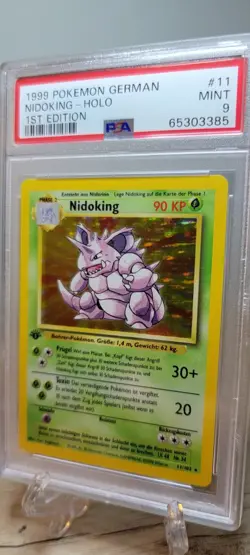 MINT PSA 9 1st Edition German Nidoking 11 Pokemon Card 1999 Base Set Vintage - Image 3