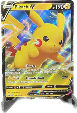 Pikachu V Promo SWSH061 Pokemon Card NM - Image 1
