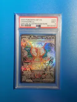 2023 POKEMON OBF EN-OBSIDIAN FLAMES SPECIAL ILLUSTRATION RARE CHARIZARD EX PSA 9 - Image 1