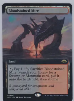 Bloodstained Mire (Extended Art) Modern Horizons 3 Foil - Image 1