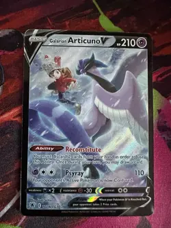 Galarian Articuno V TG16 Astral Radiance Trainer Gallery Pokemon TCG - Image 1