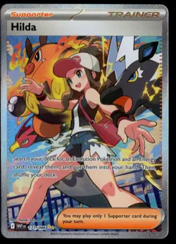 Pokemon TCG White Flare HILDA 171/086 FULL ART HOLO RARE NEAR MINT NM - Image 1