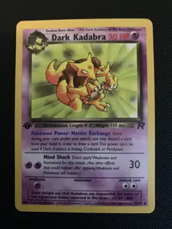 Pokemon - Dark Kadabra - 1st Edition Rocket - 39/82 - NM/Mint - Image 1