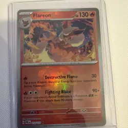 Flareon (Master Ball Pattern) 013/131 Sv: Prismatic Evolutions Holo Pokemon TCG - Image 1