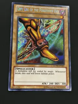Yu-Gi-Oh! TCG Left Leg of the Forbidden One LCYW-EN303 Secret Rare Holo English - Image 1