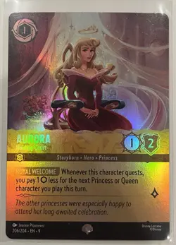 Disney Lorcana Fabled Epic Holding Court Aurora 206/204 - Image 1