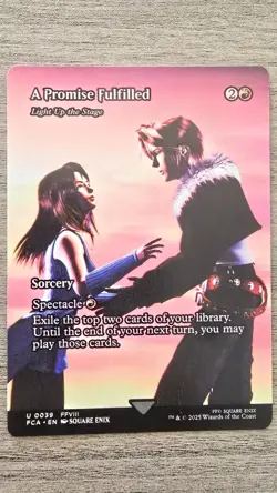 A Promise Fulfilled (Uncommon Showcase) #39 Final Fantasy MTG Near Mint - Image 1