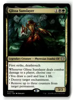 1x MTG Glissa Sunslayer NM Normal R Commander: Lorwyn Eclipsed 122 - Image 1