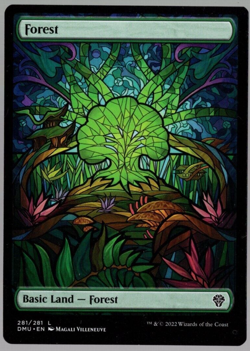 Forest 281/281 Non Foil Full Art Land Dominaria United MTG Near Mint - Image 1
