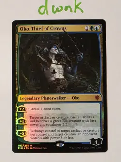Oko, Thief of Crowns -Foil Near Mint MTG Throne of Eldraine FREE Shipping - Image 1