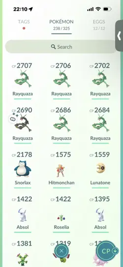 Pokemon Go (Stage 39) Shiny Rayquaza ( 6 Legendarys ) - Image 5
