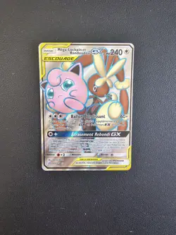 Carte Pokemon Mega-Lockpin Et Rondoudou GX 225/236 Eclipse Cosmique FR Escouade - Image 1