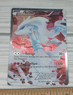Pokemon TCG Reshiram RC22/RC25 Full Art Rare Legendary Treasures HP Card - Image 1