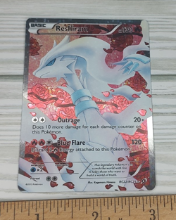 Pokemon TCG Reshiram RC22/RC25 Full Art Rare Legendary Treasures HP Card - Image 2