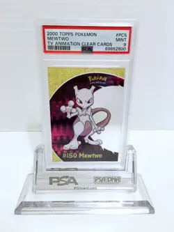 2000 Topps Pokemon Mewtwo TV Animation Clear Cards #PC5 PSA 9 - Image 1