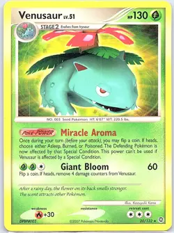 Venusaur (Secret Wonders) 020/132 Non Holo Deck Exclusives - Pokemon Card - NM - Image 1