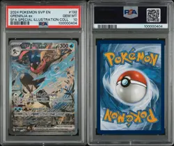 POKEMON TCG GRENINJA EX SVP BSP #132 ILLUSTRATION HOLO CARD PSA 10 GEM MINT SIR - Image 1