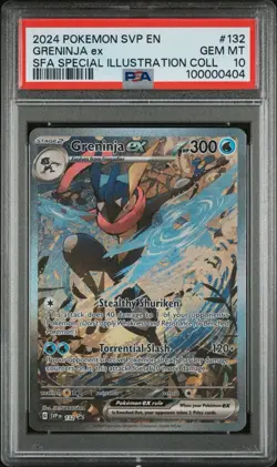 POKEMON TCG GRENINJA EX SVP BSP #132 ILLUSTRATION HOLO CARD PSA 10 GEM MINT SIR - Image 2