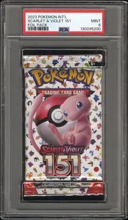 PSA 9 Mint Pokemon Scarlet & Violet 151 Sealed Foil Booster Pack English - Image 1