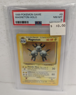 1999 Pokemon Game Magneton-Holo #9 PSA 8 - Image 3