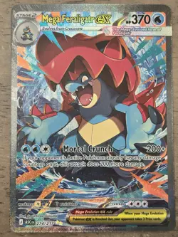 Mega Feraligatr EX 274/217 Full Art SIR Pokemon Ascended Heroes PACK FRESH!! - Image 1