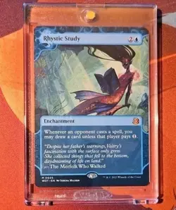 Rhystic Study Mtg Wilds of Eldraine: Enchanting Tales Regular Mythic 25 - Image 1