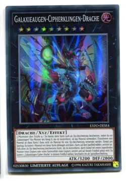 Yu-Gi-Oh! Galaxieaugen Cipherklingen Drache Super Rare EXFO-DESE4 - Image 1