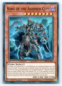 King of the Ashened City - PHNI-EN091 - Super Rare - 1st Edition - Yugioh - Image 1