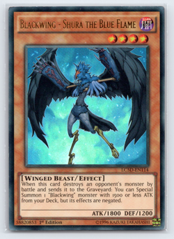 Blackwing - Shura the Blue Flame - LC5D-EN114 Ultra Rare 1st Edition - Yugioh - Image 1