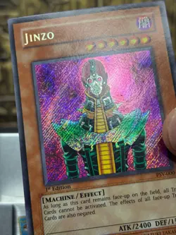 Yugioh Jinzo PSV-000 Secret Rare Pharaoh's Servant 1st Edition -NM - Image 5