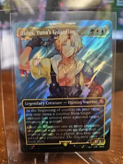 Magic: The Gathering Final Fantasy Tidus, Yuna's Guardian Borderless SURGE FOIL - Image 1