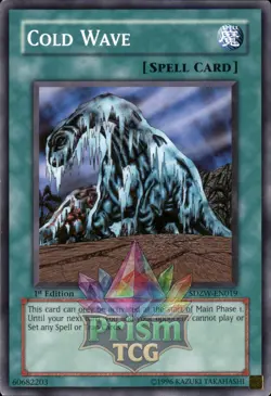 1st Ed Cold Wave SDZW-EN019 Yugioh - Image 1