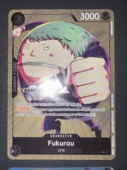 ONE PIECE CCG Fukurou Op03-088 (24’ Championship) & Smoker Leader Foil Op10- 001 - Image 2