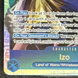 Bandai Izo ST22-002 SR Ranged Starter Deck 22 Ace & Newgate One Piece CCG - Image 3